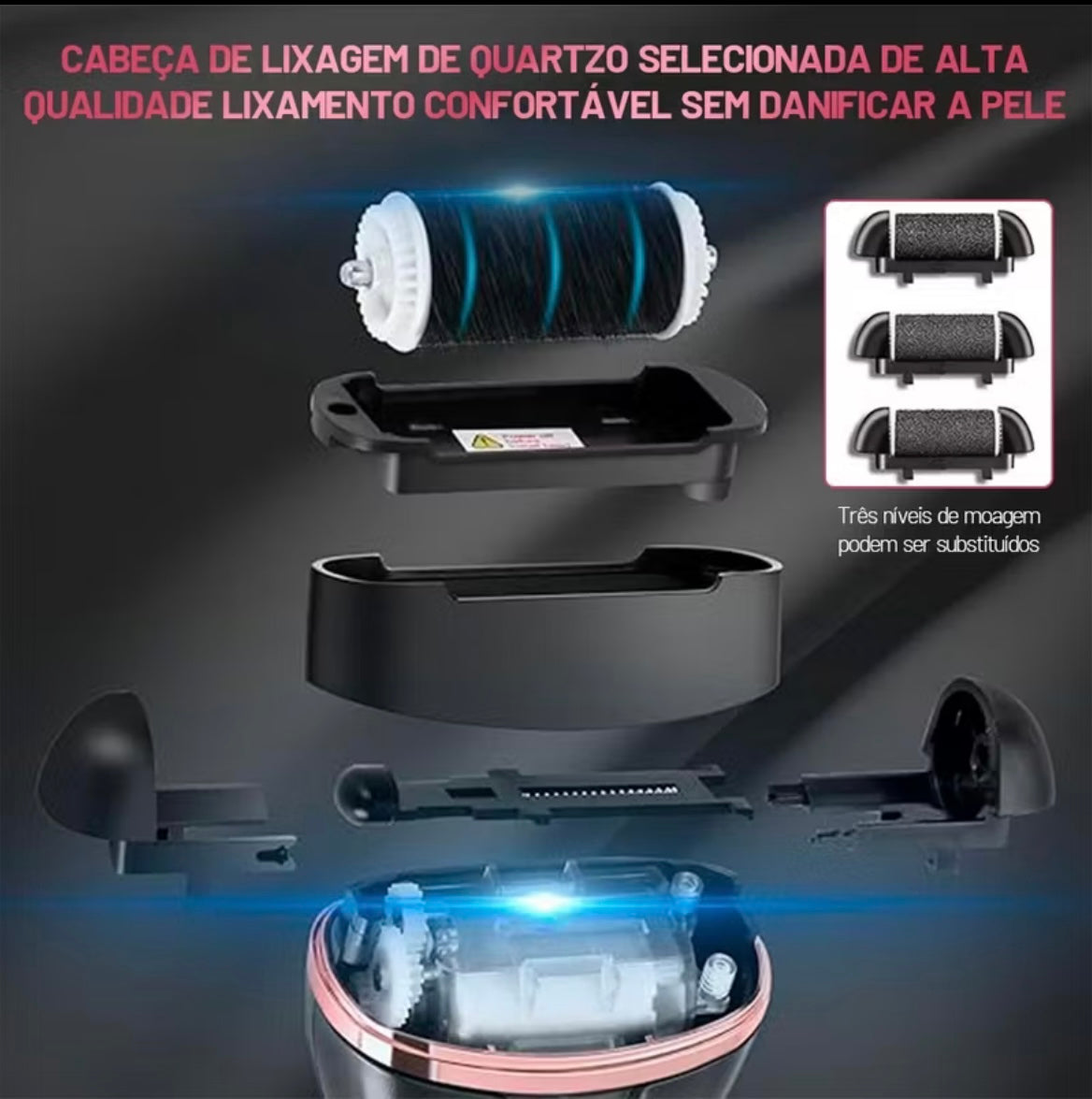 Tratamento Profissional para Pés em Casa – Removedor Elétrico de Calos