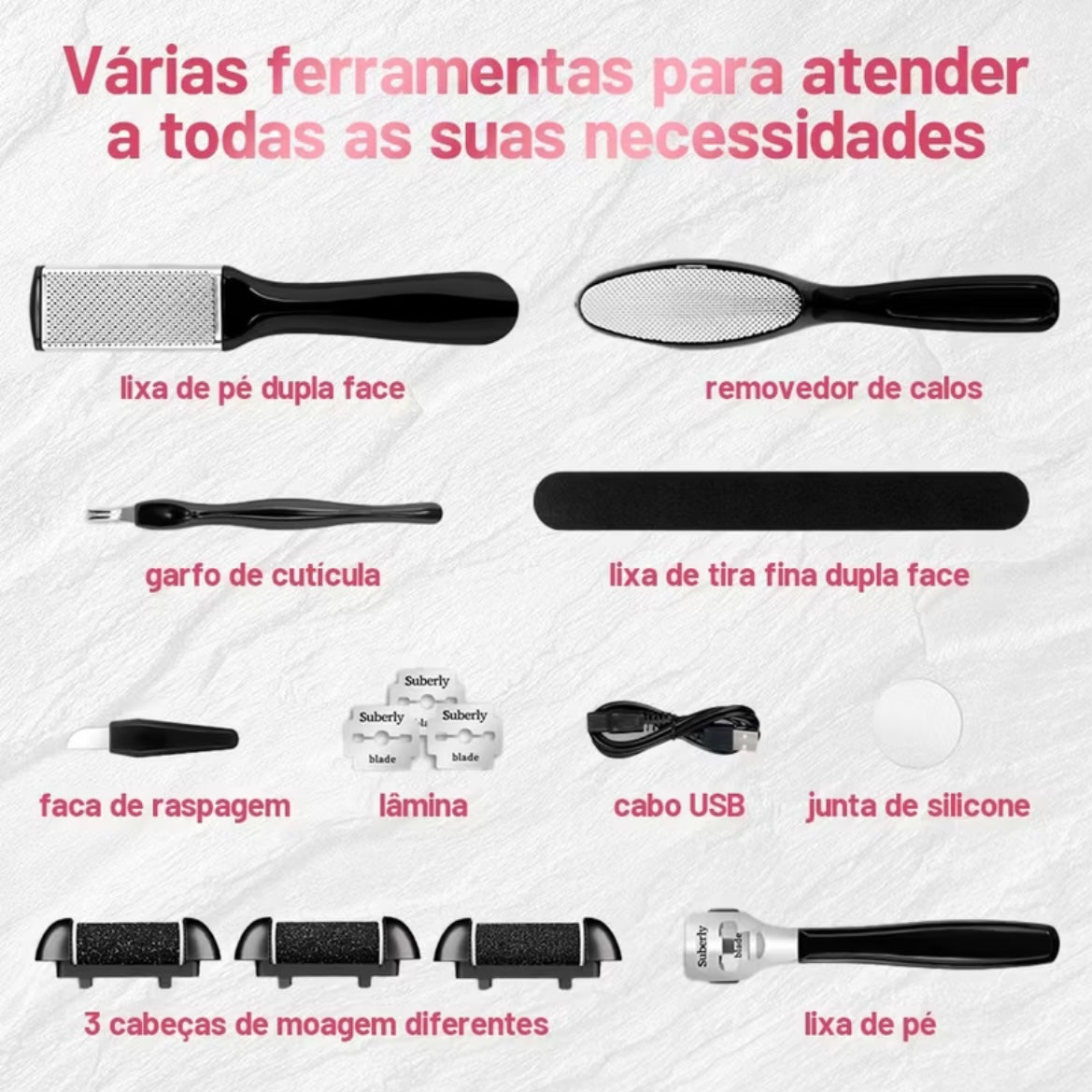 Tratamento Profissional para Pés em Casa – Removedor Elétrico de Calos
